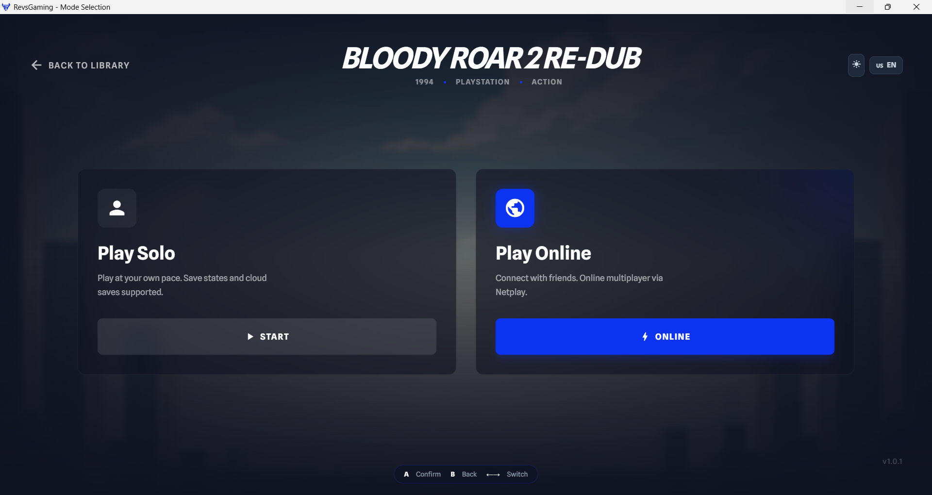 Step 4 – Select game mode